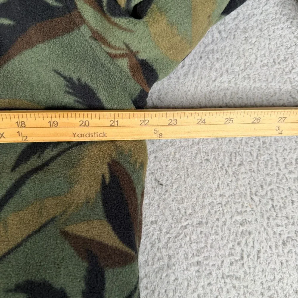 O'NEILL Camo Jacket Men Medium Green Fleece Reversible Insulated Full Zip Surfer